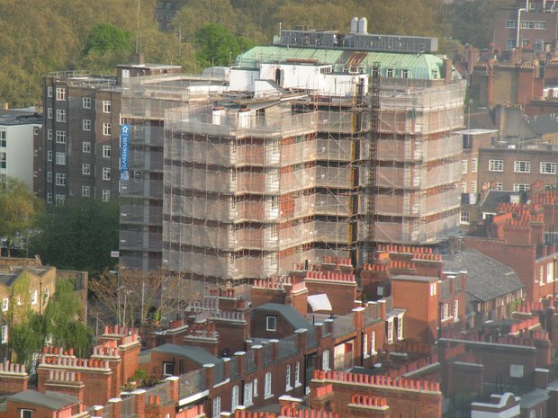  immeuble en cours de rénovation, quartier Saint-Pancras